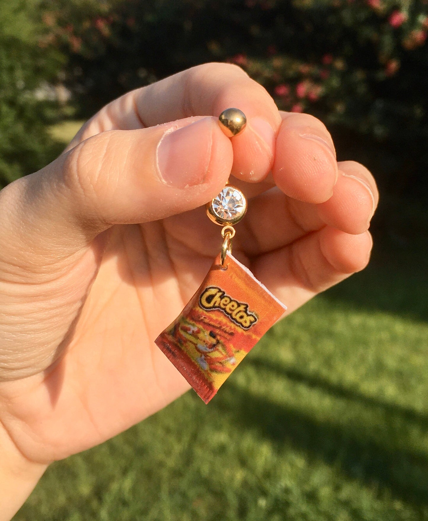 Mini Hot Chips Bag Belly Button Ring