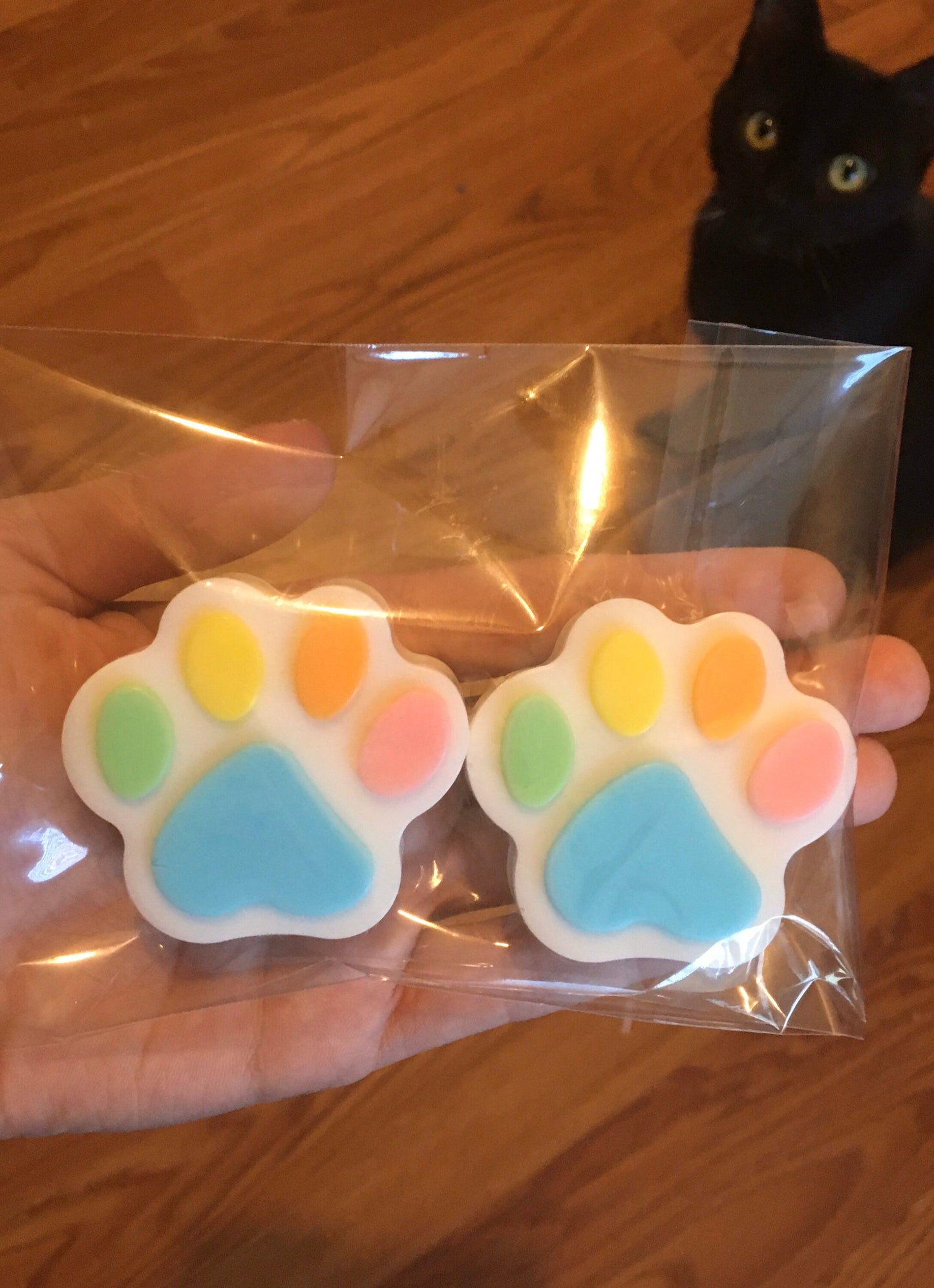 Rainbow Paw Print Soaps