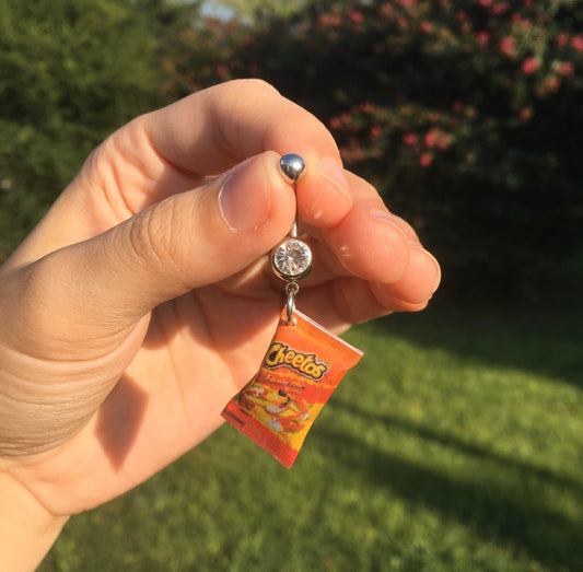 Mini Hot Chips Bag Belly Button Ring
