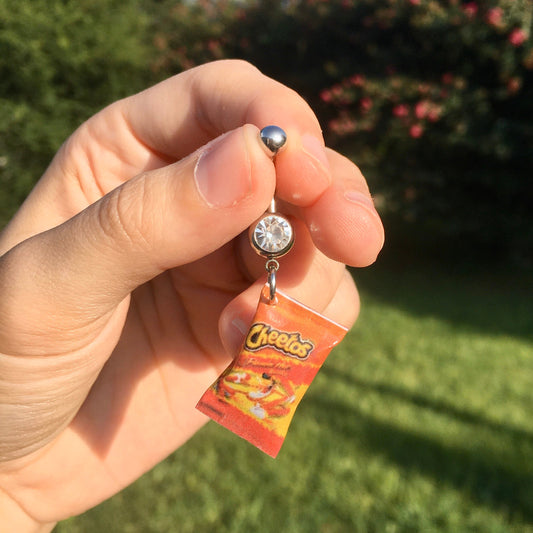 Mini Hot Chips Bag Belly Button Ring