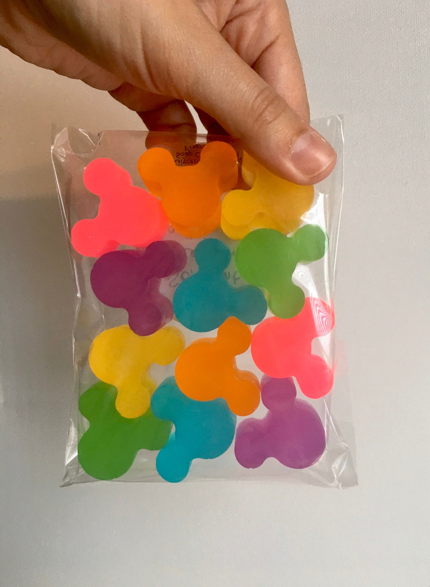 Neon Rainbow Mickey Soaps