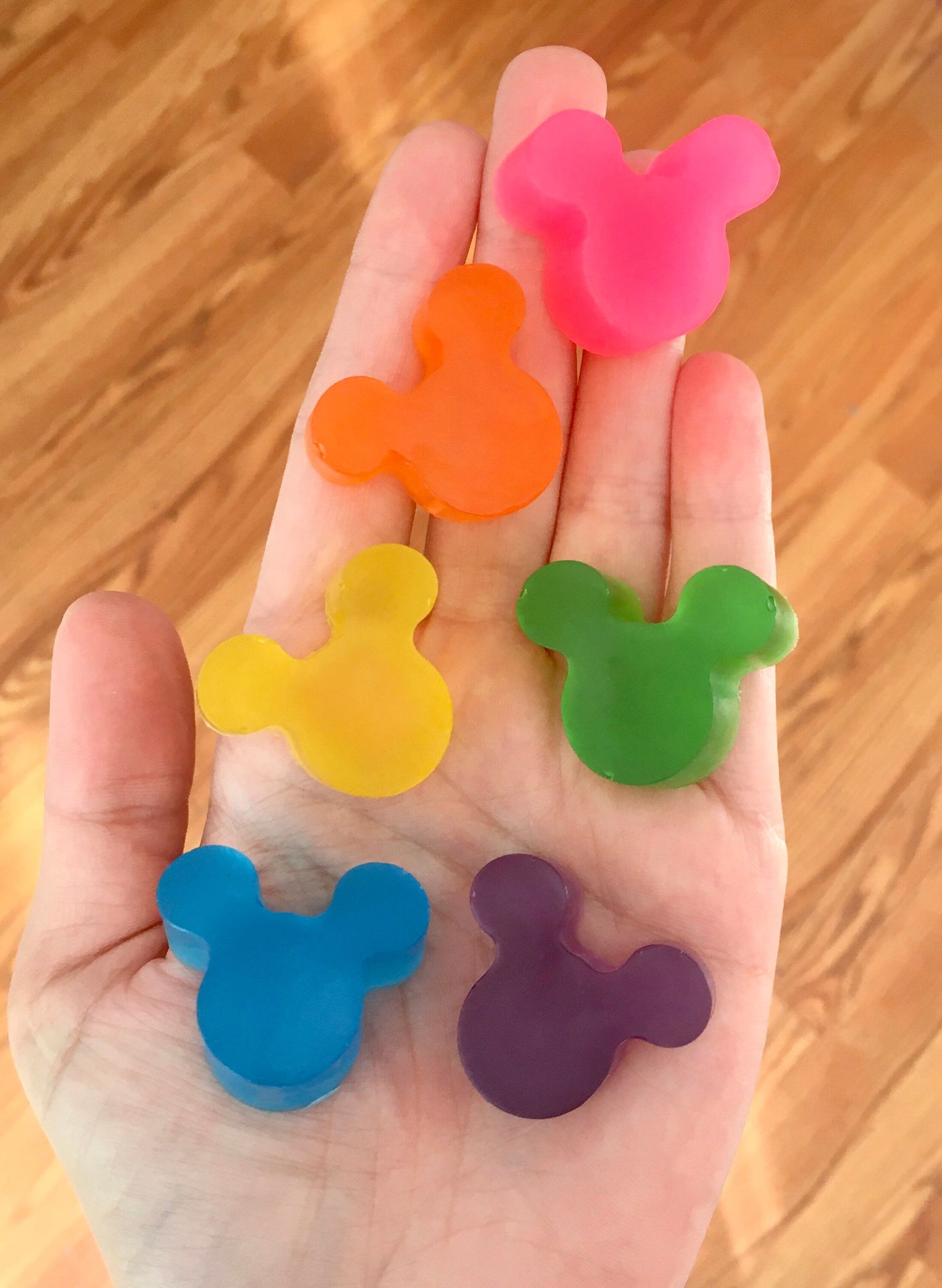 Neon Rainbow Mickey Soaps