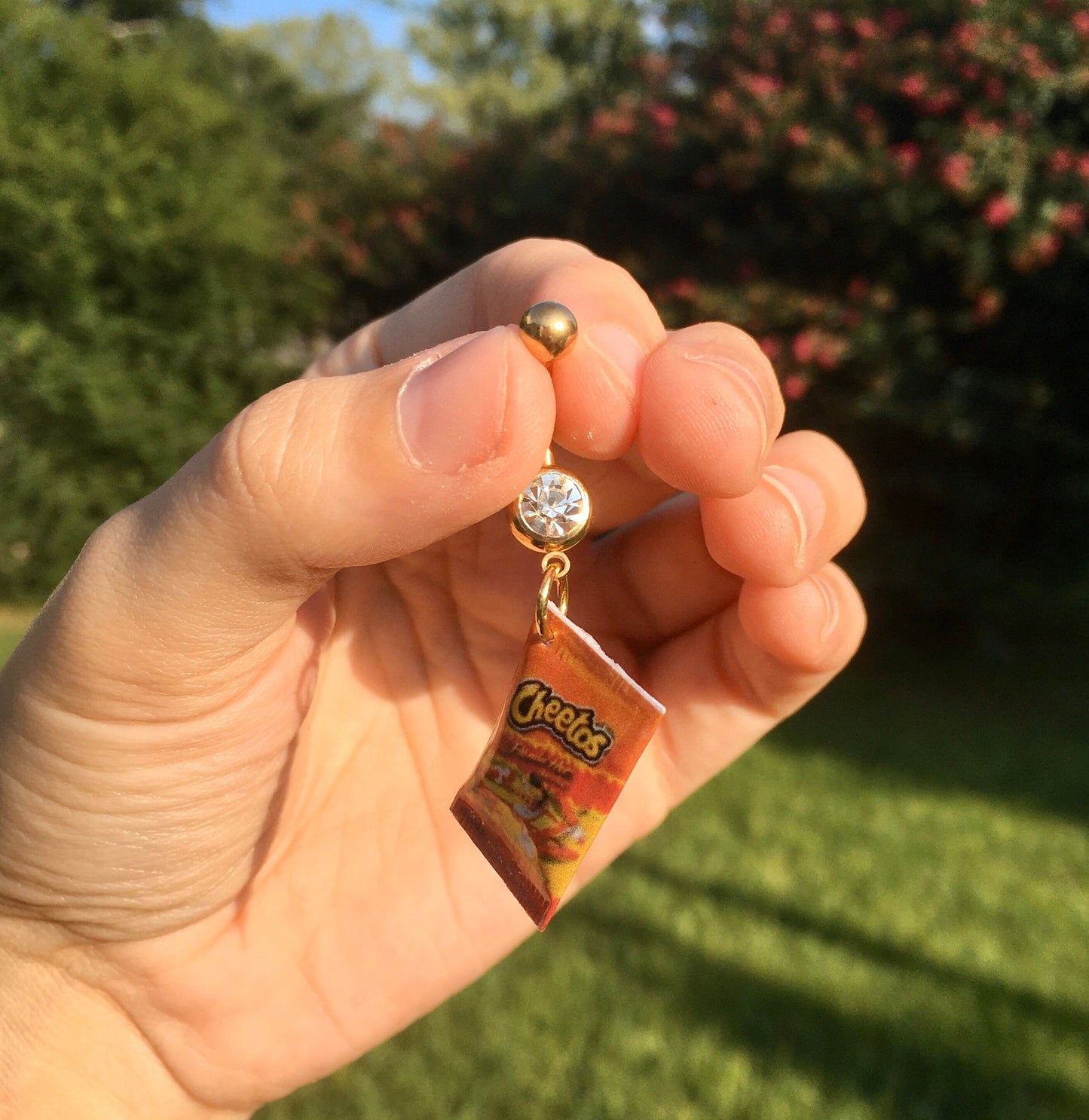 Mini Hot Chips Bag Belly Button Ring