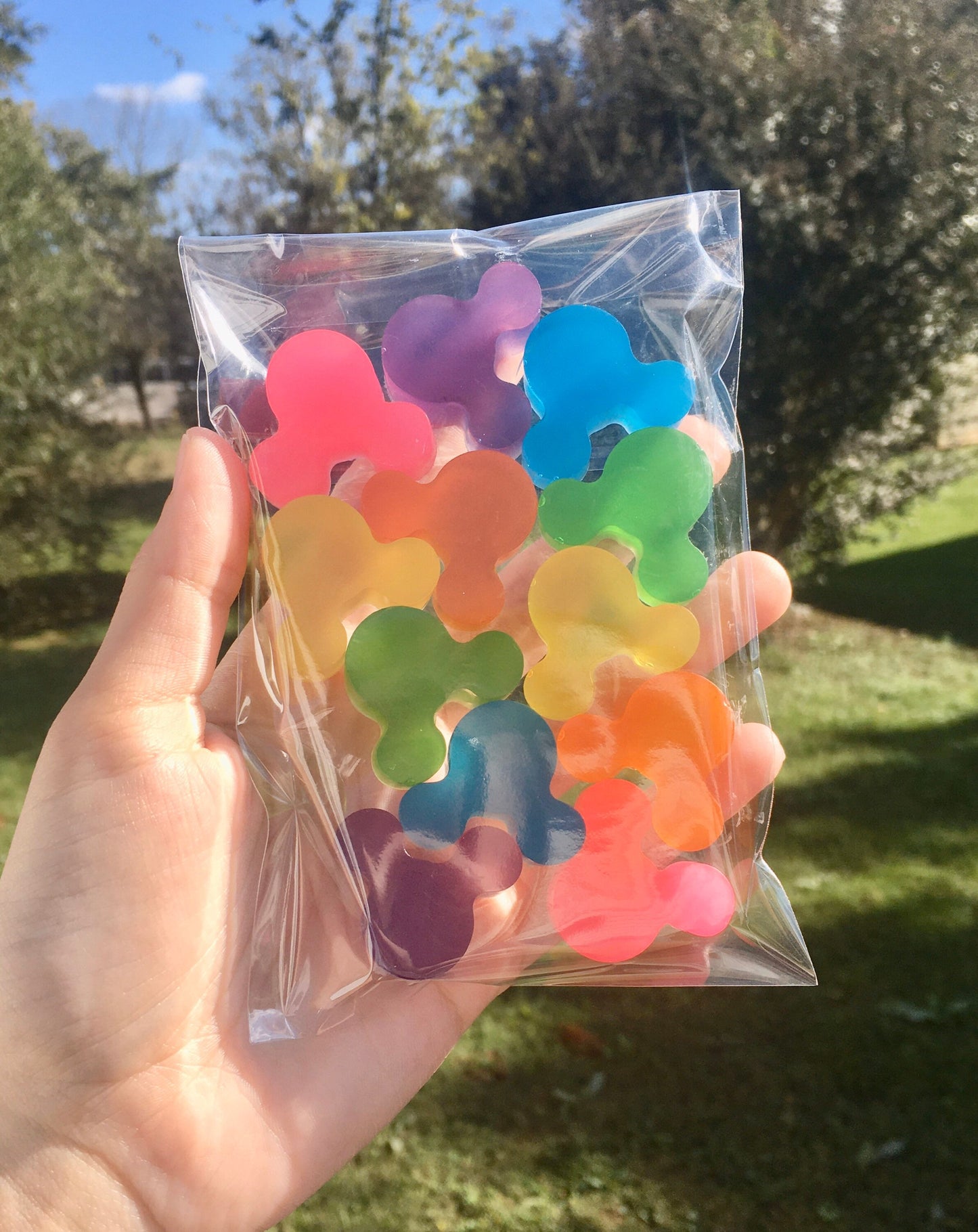 Neon Rainbow Mickey Soaps