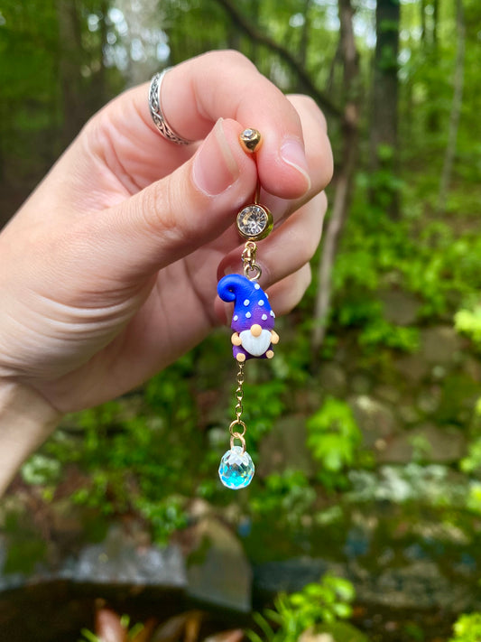 Mini Garden Gnome Belly Button Rings