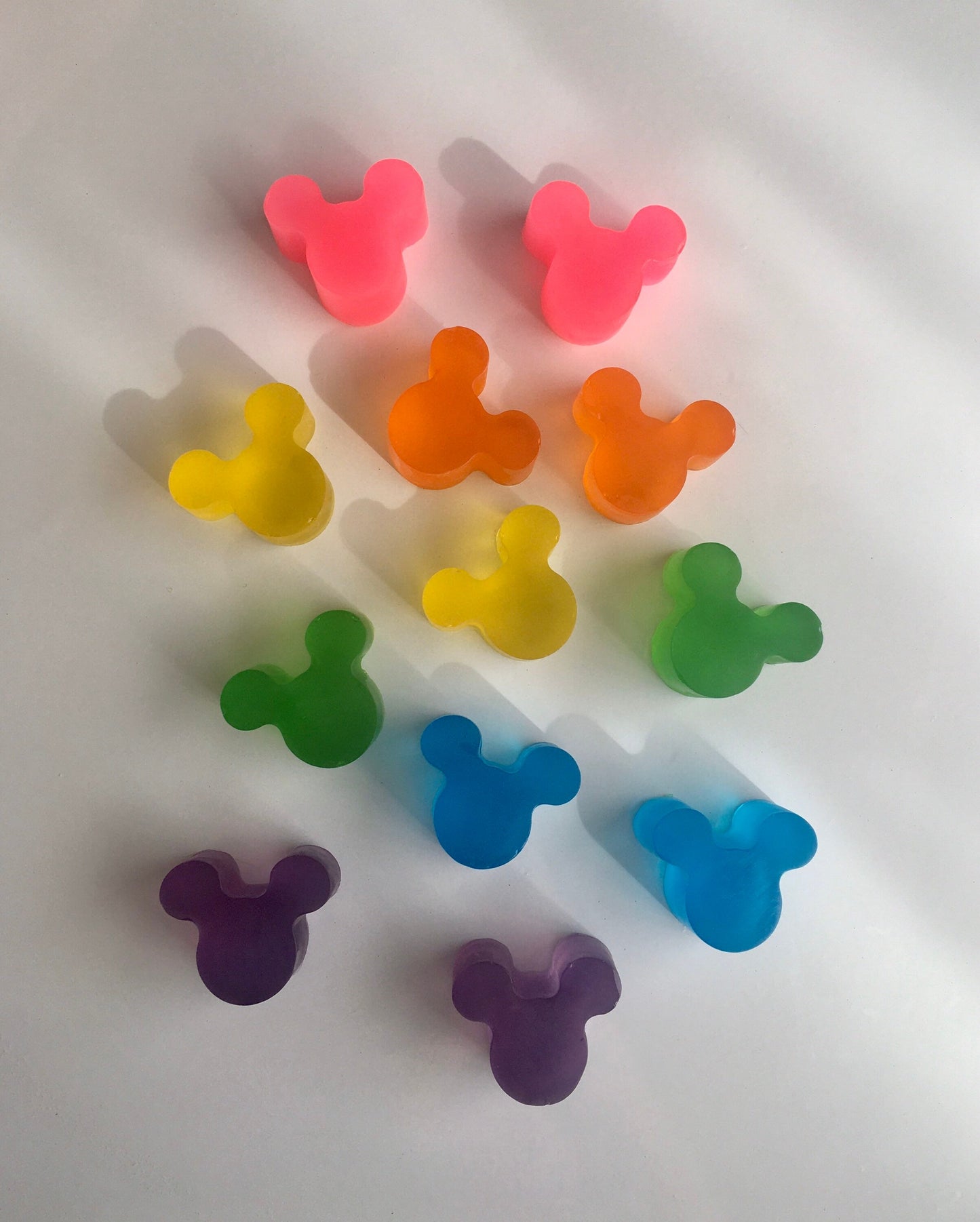 Neon Rainbow Mickey Soaps
